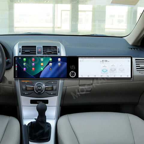 24.6" Dual Screen Android Stereo for Toyota Corolla 2007–2013 Android Head Unit Aotsr 8G256G and 360Camera Eight Core