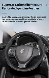 Breathable Carbon Fiber Leather Wheel for Suzuki
