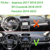 Anti-Glare Dashboard Mat for Subaru Impreza XV Crosstrek 2017–2019 Dashboard Mat CATUSIKI