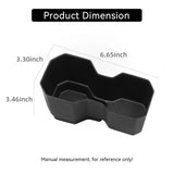 Central Console Water Cup Holder for Renault Dacia Duster 2025-2026 TPE Drinks Holder Storage Case Interior Accessory OEM