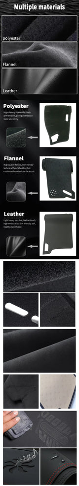 Premium Synthetic Fiber Dashboard Mat for Subaru Forester 2025 Dashboard Mat CATUSIKI