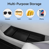 MG 4 MG4 2025+ Center Console Lower Storage Box TPE Car Central Tray Organizer Accessories Tidying Black Car Interior Accesso