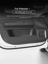 Scratch Resistant Door Sill Strip for Polestar 4 Car Interior Accessory LINGLUYANG