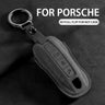 Suede Car Key Case Cover for Porsche Cars