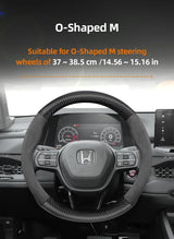 Suede Carbon Fiber Steering Wheel Cover for Honda