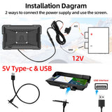 GPS Monitor Quick Release for Universal Motorcycles Android Head Unit AKAMATE