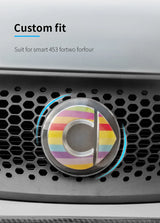 Transparent Grill Emblem Cover for Smart Fortwo 2015+ Car Interior Accessory GMUNI