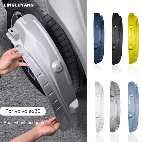 Rear Wheel Mudguards Anti-Splash for Volvo EX30 Car Interior Accessory LINGLUYANG