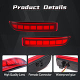 Rear Bumper Reflector LED Lights for Toyota RAV4 06-12 Car Interior Accessory MAGIC COLORM