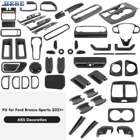 ABS Trim Kit Carbon Fiber for Ford Bronco Sport Car Interior Accessory HEBE