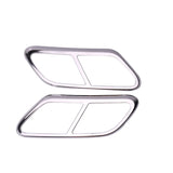 Tail Throat Decor Frame for Volvo XC60 XC90 S60 Car Interior Accessory LINGLUYANG 2018-2023 xc40 silver