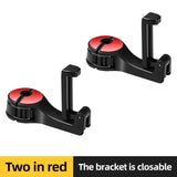 2-in-1 Hidden Headrest Phone Holder and Car Hook