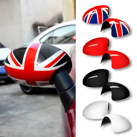 Rearview Mirror Cover Caps for Mini Cooper R55-R61 Car Interior Accessory GMUNI