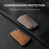Aluminum Alloy Goatskin 5 Button Car Key Case Cover For Lexus LM350h LM500H 2023 2024 Car Key Protection Shell Accessories Ca