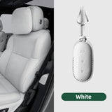 Leather Car Smart Key For Li Lixiang L7 L8 2022 2023 Fob Case Cover For Leading Ideal One Li Auto L9 Keychain Key Accessories