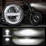 Universal Motorcycle 5.75 Inch Led Headlight H4 For Harley Davidson Sportster Dyna XL 883C 1200C FXD Headlamp FX 5.75inch Hou