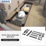 Rear Seat Storage Rack for Chevy Silverado 2014+ Car Interior Accessory HEBE