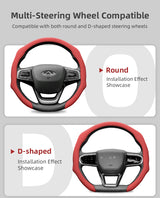 Perforated Leather Steering Wheel Cover for Chery Models