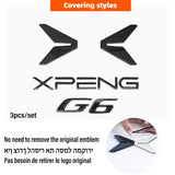 For Xpeng G6 2023 2024 2025 Xiaopeng G6 Black Badge Front Rear Badge Blackened Modification Accessories