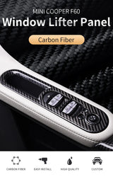 Carbon Fiber Switch Panel Cover for Mini Cooper F60 Car Interior Accessory OEM