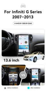 13.6-Inch Android 13 Multimedia Stereo for Infiniti G35 G37 Android Head Unit Aotsr