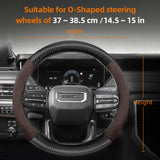 Suede Matte Carbon Fiber Steering Cover for GMC Sierra