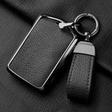 Metal and Leather Car Key Case Cover for Volvo XC40 XC60 S90 XC90 V90 2017 2018 Accessories