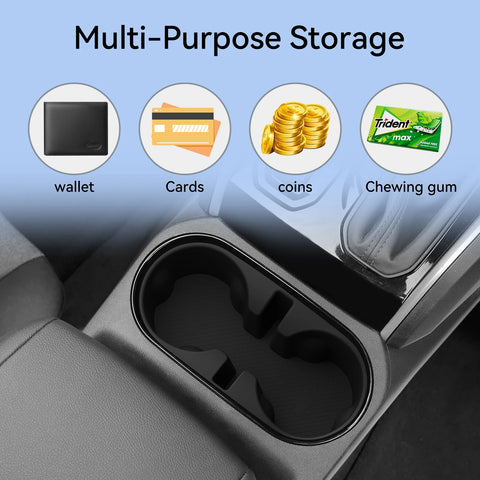 Chevrolet Chevy Colorado 2023-2025 Limiter Fixed Silicone Drink Storage Box Tray Car Accessories Car Interior Accessory Smabe