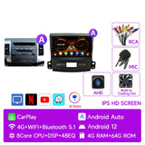 Android 13 Multimedia GPS Radio for Mitsubishi Outlander 2005–2012