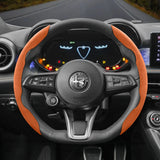 Anti-Slip Suede Steering Wheel Cover for Alfa Romeo