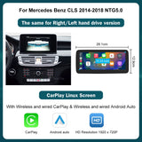 Wireless CarPlay Android Auto Display for Mercedes-Benz CLS
