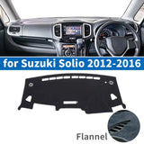 Custom Fit Plush Dashboard Cover Mat for Suzuki Solio 2012-2025