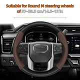 Carbon Fiber Leather Steering Cover for GMC Sierra