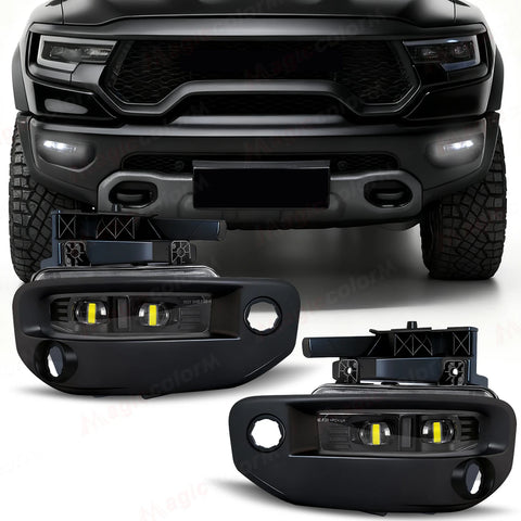 LED Fog Lamps DRL for Dodge Ram 1500 2019-2024 Car Interior Accessory MAGIC COLORM