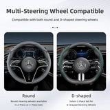 Segmented Leather Wheel Cover for Mercedes-Benz Car Interior Accessory Hocasen