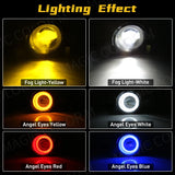 Angel Eye Fog Light Assembly for Toyota Highlander Car Interior Accessory MAGIC COLORM