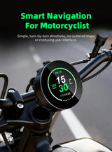 2.1in Round GPS Nav Speedometer Universal Motos Car Interior Accessory EKIY