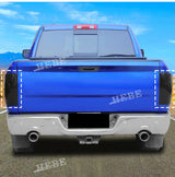 Tail Light Cover Black ABS For Dodge RAM 1500 2009-2017