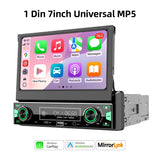 7-inch Single Din CarPlay Stereo for Universal Cars
