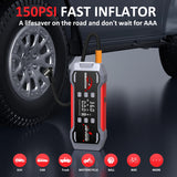 Car Jump Starter With Air Compressor Jump Starter Power Bank Portable Battery Starter 150PSI Air Pump With LED Light Jump Sta