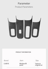 Car Window Control Panel Frame Trim Sticker for Mercedes (W223) S-Class Interior Accessories Made of Alcantara