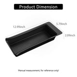 Smabee Car Second Row Armrest Storage Box Car Tray Organizers Accessories for Honda Pilot 2023-2025, Black TPE Car Second Row