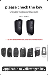 For Volkswagen Golf 8 MK8 ID.3 ID.4 ID.6 2020 2021 Formentor Tarraco Alcantara Car Key Case Cover Keychain Accessory Car Inte