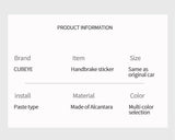 Audi 8V A3 S3 Sport Handbrake Button Knob Trim Sticker Made of Alcantara Car Premium Interior Tuning Accessory