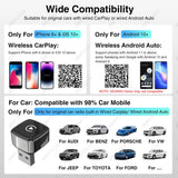 Wireless CarPlay Android Auto Adapter Universal Car Dongle