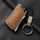 Aluminum Alloy Goatskin Car Key Case Cover For Lexus
