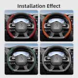 DS Wavy Sports Design Car Wheel Cover 2-Piece Car Interior Accessory Hocasen