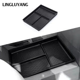 Silicone Armrest Storage Pad for Volvo EM90 Car Interior Accessory LINGLUYANG Lower storage box