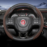 Suede Steering Wheel Cover for Fiat 500 Panda Tipo