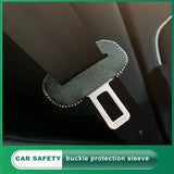 Flip Fur Seat Belt Buckle Covers for Volvo Models Car Interior Accessory LINGLUYANG